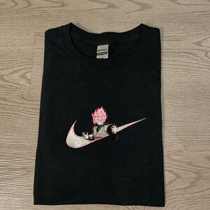 Black Nike sweatshirt anime dragon ball super goku black